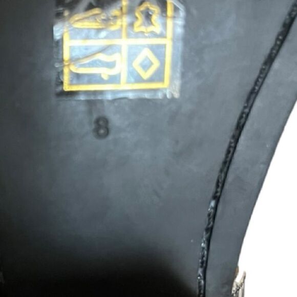 Jeffrey Campbell Calhoun-4 Western Heel bootie Black White Snake Silver Boot - Picture 9 of 10